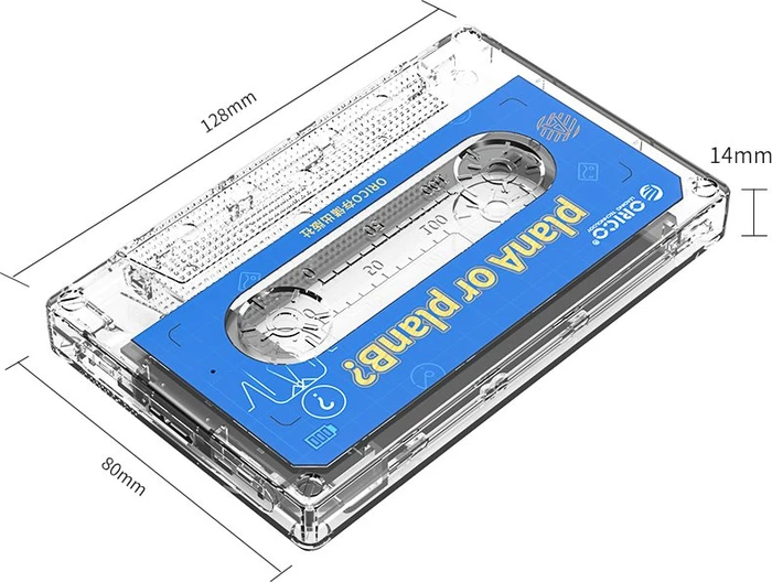 Orico Tape-Shaped Enclosure, 2.5", USB 3.0 Micro-B