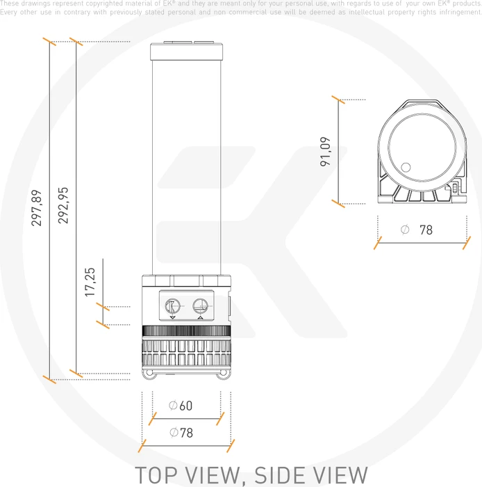 EK Water Blocks Quantum Line EK-Quantum Kinetic TBE 300 D5 PWM D-RGB, Acryl, mit Pumpe