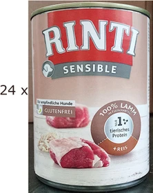 Finnern Rinti Sensible Lamm und Reis, 9.60kg (24x 400g)