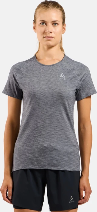 Odlo X-Alp Performance Wool 115 Funktionsshirt kurzarm grey melange (Damen)