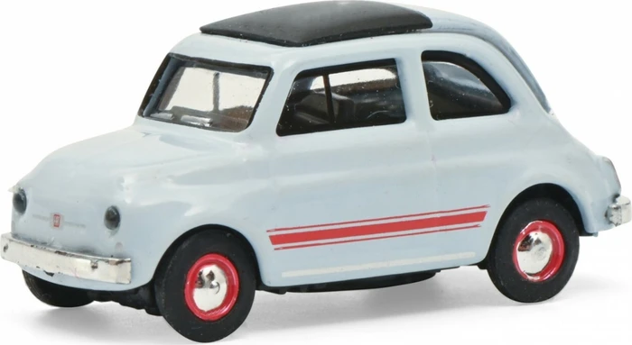 Schuco Fiat 500 Sport blau/grau