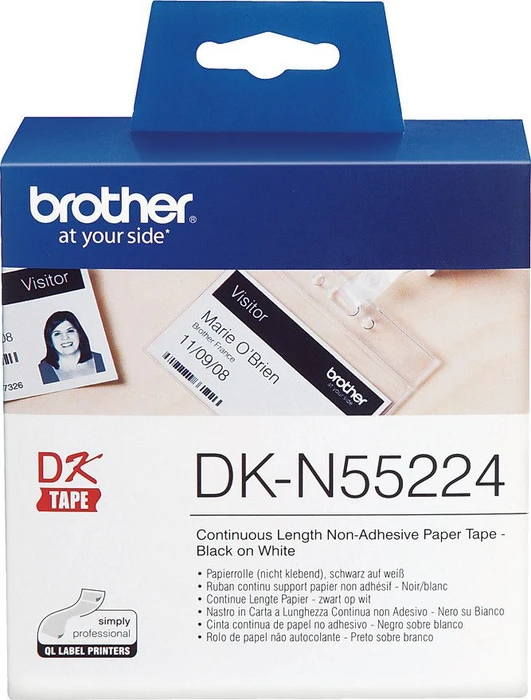 Brother Endlosetiketten DK-N55224, 54mm, 30.5m, gelb