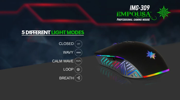 Inca IMG-309 RGB Gaming Mouse, USB