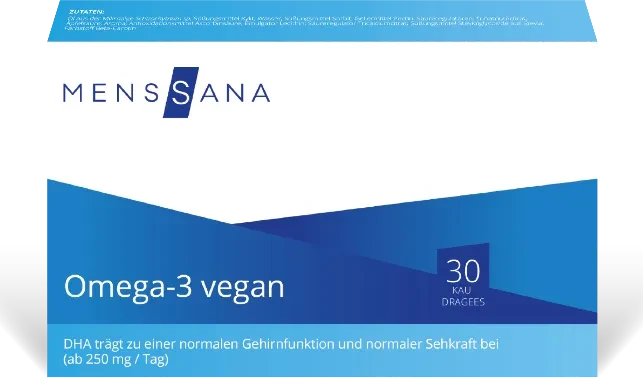 MensSana Omega-3 vegan Kaudragees, 30 Stück