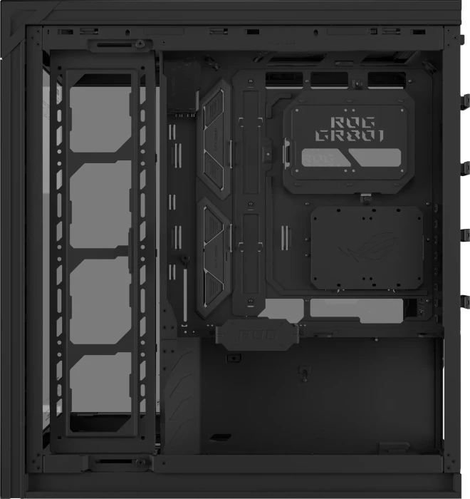 ASUS ROG Cronox GR801 Curve TG ARGB Black, Glasfenster