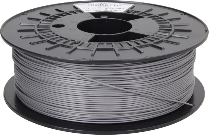 3DJake mattePLA, silber, Spule, 1.75mm, 2.30kg