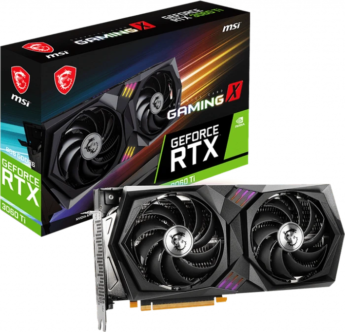 MSI GeForce RTX 3060 Ti Gaming X 8G LHR, 8GB GDDR6, HDMI, 3x DP
