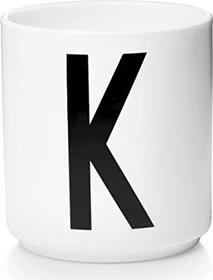 Design Letters Persönlicher Porzellanbecher A-Z Buchstabe K 250ml