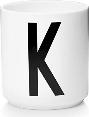 Design Letters Persönlicher Porzellanbecher A-Z Buchstabe K 250ml