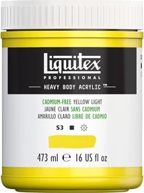 Liquitex Professional Heavy Body Acrylic cadmium-free yellow light, 473ml