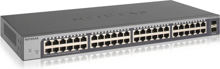 Netgear ProSAFE Plus GS700 Rackmount Gigabit Smart Switch, 48x RJ-45, 2x SFP