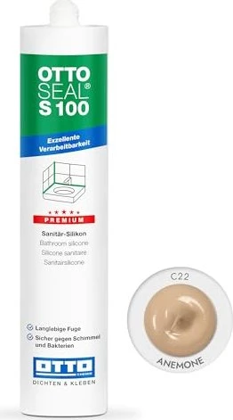 Otto-Chemie Ottoseal S 100 C22 Sanitär-Silikonkleber anemone, 300ml