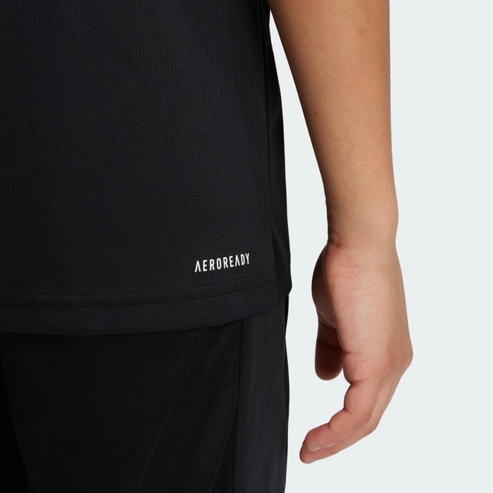 adidas Train Essentials Logo Regular Fit Funktionsshirt kurzarm schwarz/weiß (Junior)