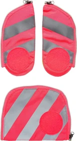 Ergobag Cubo Sicherheitsset mit Reflektorstreifen pink