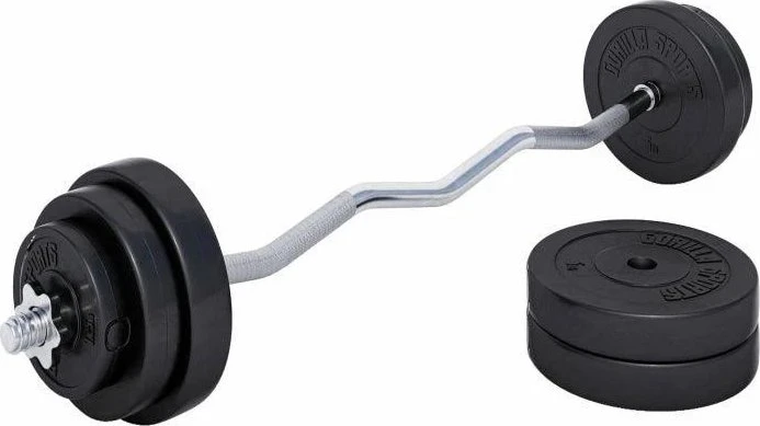 Gorilla Sports Kunststoff Gripper Sternverschluss Sz-Curl Set 35kg
