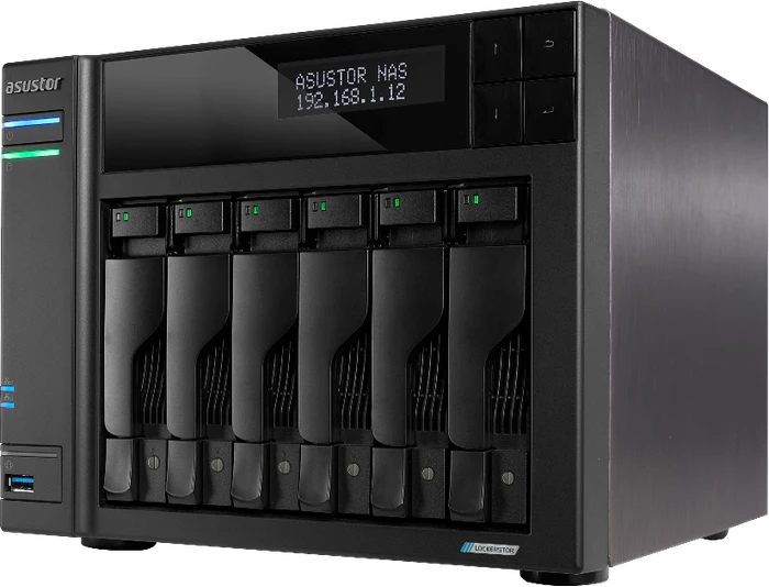 Asustor Lockerstor 6 Gen2 AS6706T, 8GB RAM, 2x RJ-45 2.5GBase-T, 2x USB-A 3.1