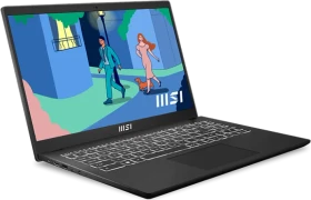 MSI Modern 15 B12MO-851, Classic Black, Core i5-1235U, 16GB RAM, 512GB SSD, DE