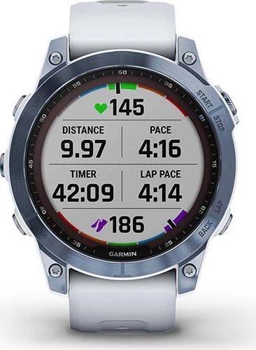 Garmin Fenix 7 Sapphire Solar blue dlc titan/whitestone