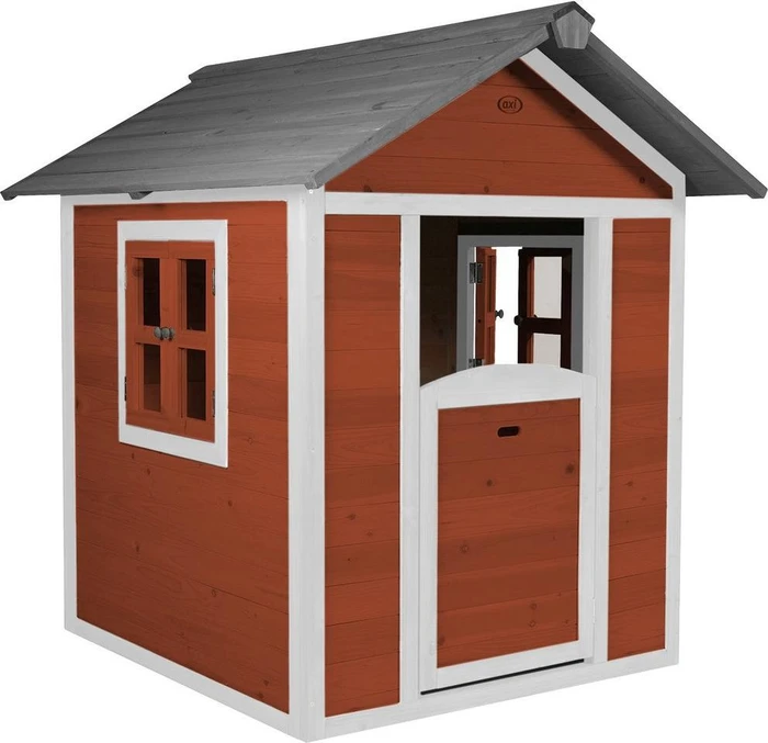 Axi Spielhaus Lodge rot/grau