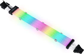 Lian Li Strimer Plus V2 12VHPWR, 16-Pin PCIe Verlängerungskabel, RGB beleuchtet, 8 LED-Bahnen, 32cm