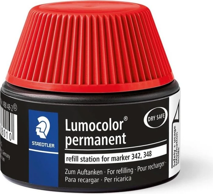 Staedtler Lumocolor Duo 488 48 Permanentmarker Nachfüllstation 20ml, rot