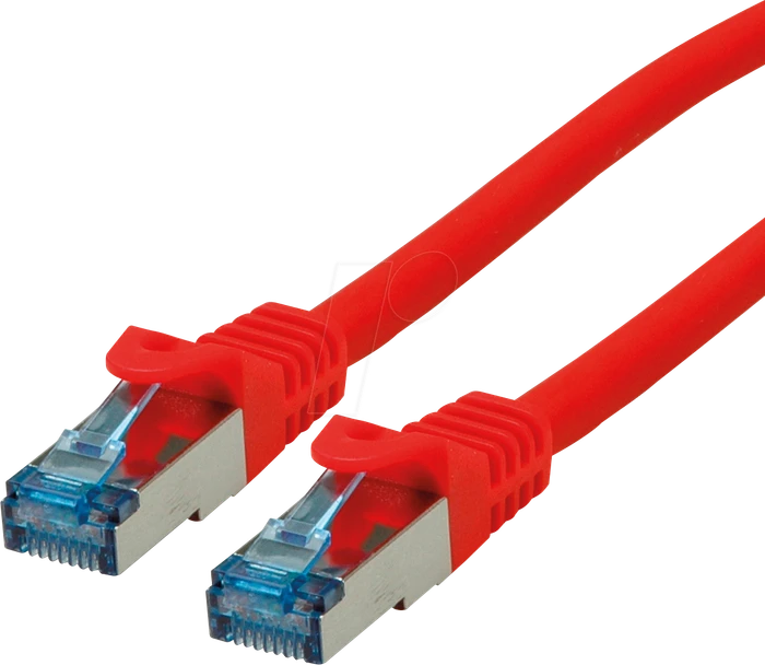 Roline / Secomp GHMT Patchkabel, Cat6a, S/FTP, RJ-45/RJ-45, 7.5m, rot