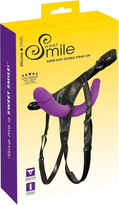 Sweet Smile Super Soft Double Strap-on-Dildo