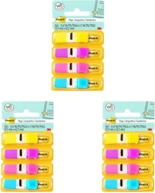 3M Post-it Index Haftindex Mini 683-4, 11.9x43.2mm, glatt, 140 Blatt