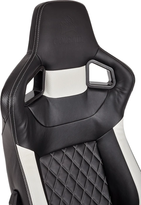 Corsair T1 Race Gamingstuhl, schwarz/weiß