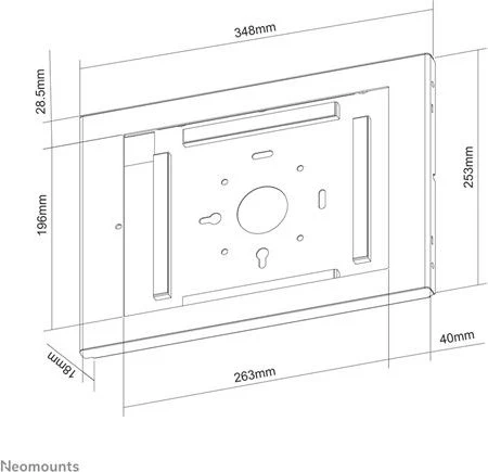 Neomounts Wandhalterung, Tablet-Halterung für iPad Pro 12.9", weiß