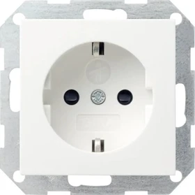 Gira System 55 SCHUKO-Steckdose 16A 250V, reinweiß glänzend