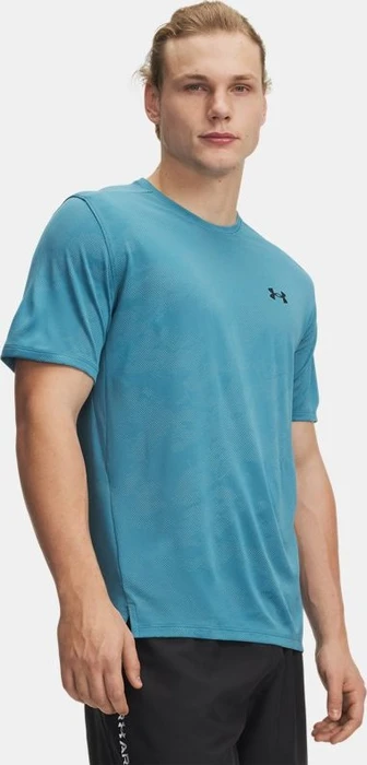 Under Armour Tech Vent Jacquard Funktionsshirt kurzarm boundless blue/black (Herren)