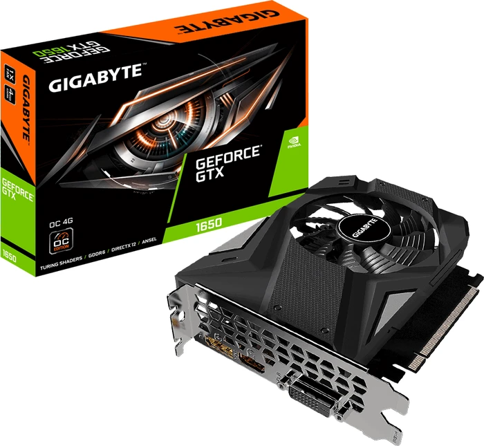 GIGABYTE GeForce GTX 1650 D6 OC 4G (Rev. 1.0), 4GB GDDR6, DVI, HDMI, DP