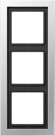 Jung Serie LS-design Rahmen Metallausführung 3-fach, aluminium