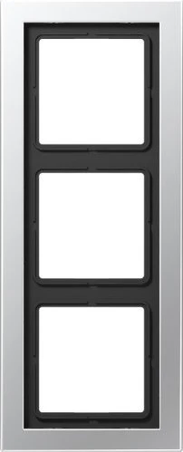 Jung Serie LS-design Rahmen Metallausführung 3-fach, aluminium