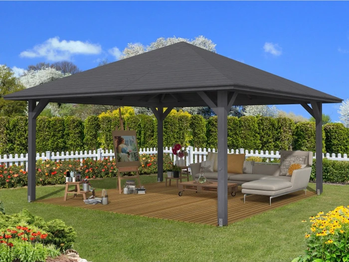 Skan Holz Cannes 4 Pavillon schiefergrau
