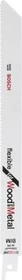 Bosch Professional S1122HF Flexible for Wood and Metal Säbelsägeblatt, 2 Stück