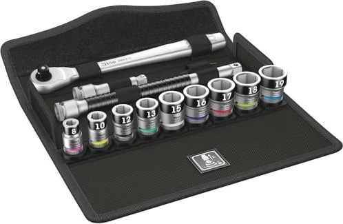 Wera 8100 SB HF 1 Zyklop Metal Switch Steckschlüsselsatz inkl. Tasche, 13-tlg.