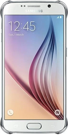 Samsung Clear Cover für Galaxy S6 silber