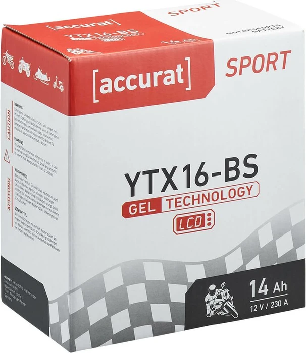 Accurat Sport GEL LCD YTX16-BS