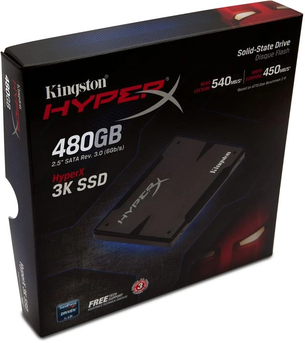 Kingston FURY 3K SSD schwarz 480GB, 2.5" / SATA 6Gb/s