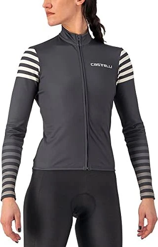 Castelli Autunno LS Trikot langarm dark grey/chalk (Damen)