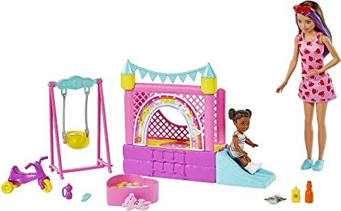 Mattel Barbie - Skipper Babysitters Inc. Hüpfburg mit Skipper