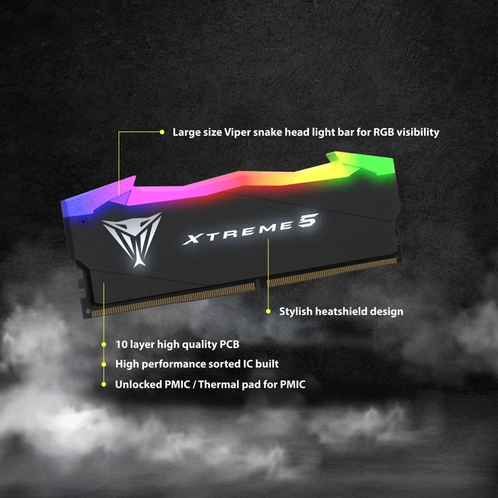 Patriot Viper XTREME 5 UDIMM 48GB Kit, DDR5-7600, CL36-48-48-84, retail