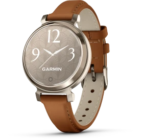 Garmin Lily 2 Classic cream gold/tan leather