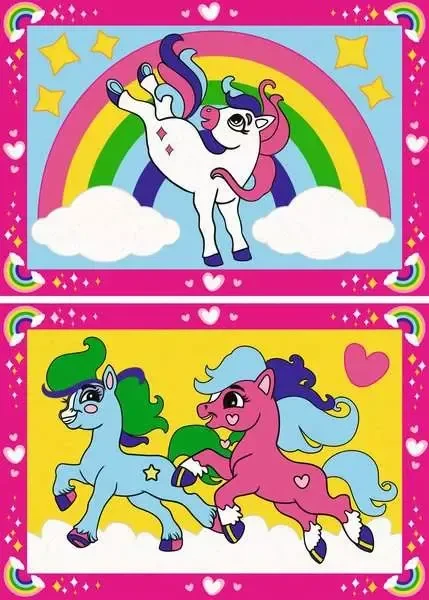 Ravensburger Malen nach Zahlen Zauberponys mit Regenbogen