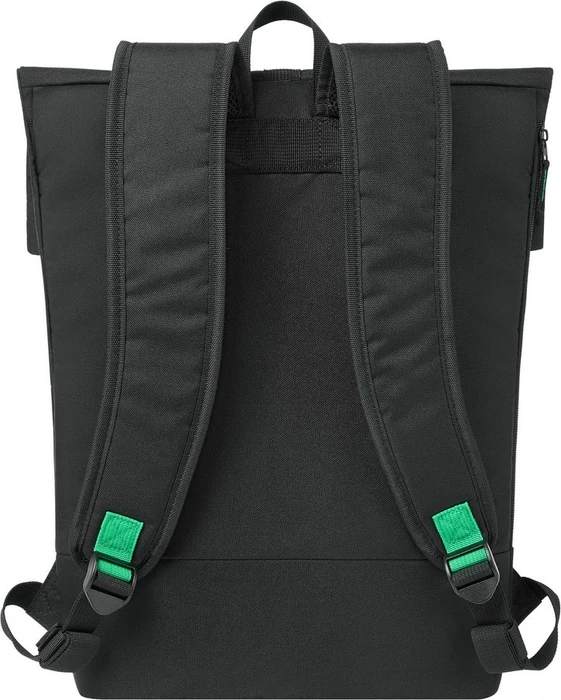 RivaCase Gremio 5567 Eco 15L Rolltop Rucksack, schwarz