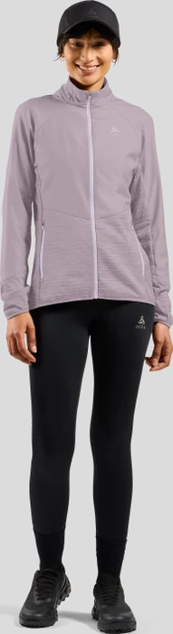 Odlo The Run Easy Warm Hybrid Funktionsjacke gray ridge (Damen)