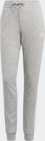 adidas Essentials French Terry 3-Streifen Trainingshose lang medium grey heather/white (Damen)