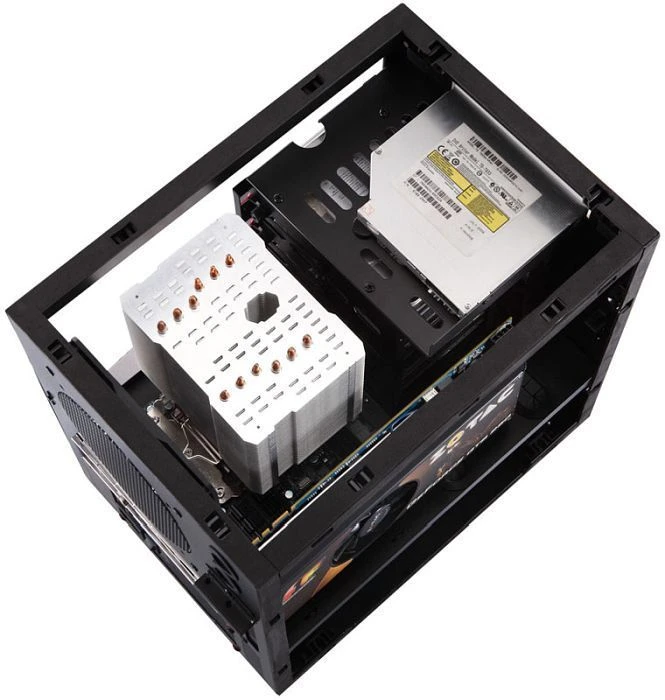 Cooltek W1 schwarz, Acrylfenster, Mini-ITX